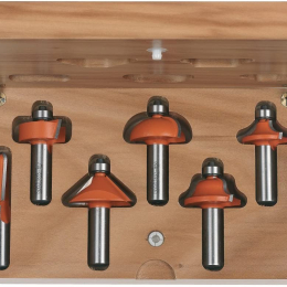 CMT : Coffret 6 fraises carbure profil - queue 12,7 mm