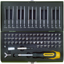 Proxxon : Coffret 75 pièces ( 70 embouts )