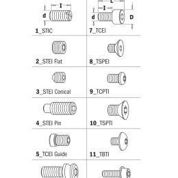 CMT : Vis BTR M4 x 4 mm  - type 02