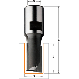 CMT : Fraise carbure à défoncer 16 mm Super Longue Queue filetage M12