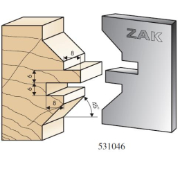 ZAK 531046 : jeu de fers assemblage volet