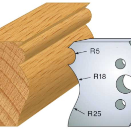 fers 50mm 222 grain d'orge et moulure