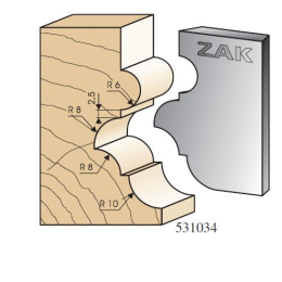 ZAK : jeu de 2 fers multi-profils 531.034