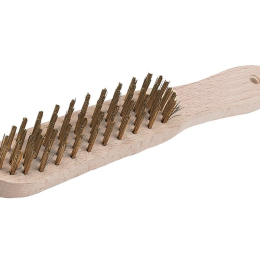 Brosse bois à poils laitonnés