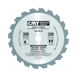 CMT : Lame 250 mm pour coupe herbe et debroussailleuse al : 20 mm