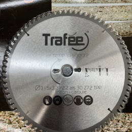 Lame carbure 315 z=72 alesage 30 mm trapezoidale plate positive