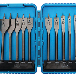 Leman : Coffret de 10 mèches à bois plates