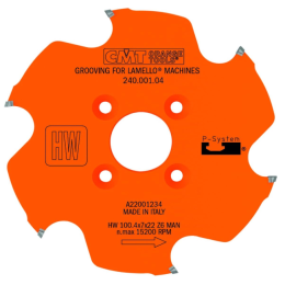 CMT : Lame carbure 100,4 x 7/4 mm pour lamello Zeta P2