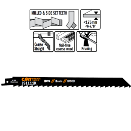 CMT :  lame scie sabre 225mm coupe grossiere bois par 5