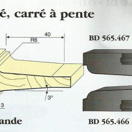 Le Ravageur : plate bande congé carré DUS 565467 - Destockage