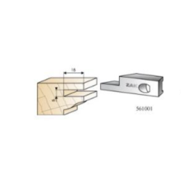 561001 : Jeu de 2 fers Multizak rainure 5 x 15 mm