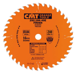CMT : Lame carbure 184 z=40 al: 16 mm