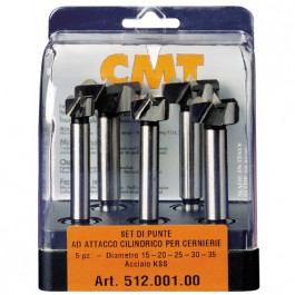 CMT : Coffret de 5 mèches SP à façonner 15-20-25-30-35 mm