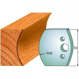 553 : Jeu de fers congé R = 40 mm  ( 50 x 4 mm )