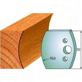560 : Jeu de fers congé R = 50 mm  ( 50 x 4 mm )