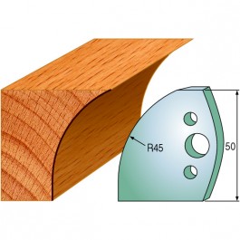 566 : Jeu de fers congé R = 45 mm  ( 50 x 4 mm )