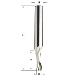CMT : Fraise Hélicoidale 5 mm HS positive ALU /  PVC longue