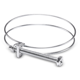 Collier double fil serrage pour flex D= 50 mm - Flexibles - aspiration -  Consommables