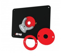 Plaque d'insertion en acier Table de fraisage avec anneaux d'insertion pour  défonceuse Triton TRA 001 MOF 001
