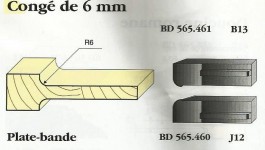 Le Ravageur : plate bande congé 6mm DOS 565460