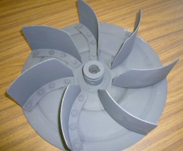 Hélice acier de ventilateur D= 306 mm