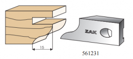 ZAK 561231 : Jeu de 2 fers Multizak doucine 15 mm