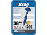 Kreg : Vis  Blue-Kote 38 mm / 1,5", gros filet, Maxi-Loc, 1200 pièces