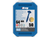 Kreg : Vis  Blue-Kote 64 mm / 2,5", gros filet, Maxi-Loc, 50 pièces