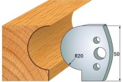 562 : Jeu de fers congé R = 20 mm  ( 50 x 4 mm )