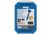 Kreg : Vis  Blue-Kote 32 mm / 1,25", gros filet, Maxi-Loc, 100 pièces